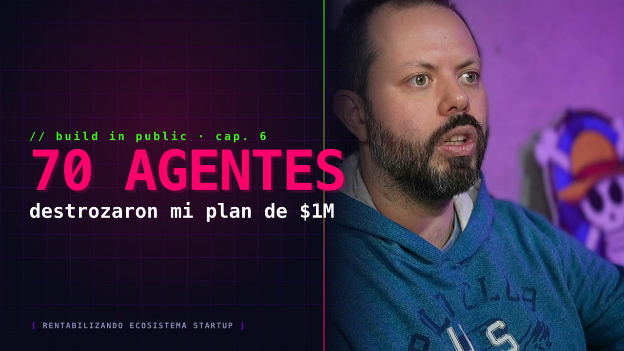Cap. 6 · mis 70 agentes de IA destrozaron mi plan de $1M