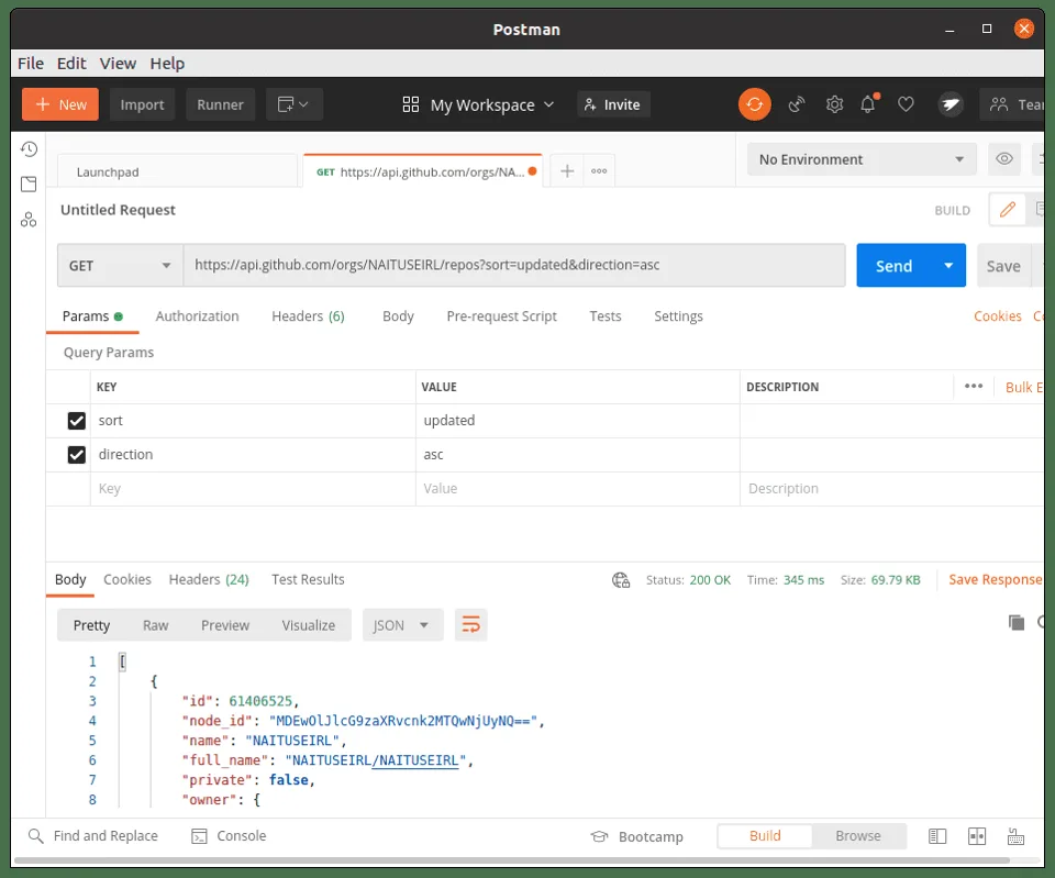 Filtrar repositorios sin usar en Github