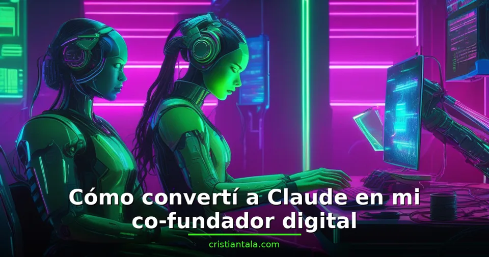 Cómo convertí a Claude en mi co-fundador digital (y lo que nadie te dice de trabajar con IA 8 horas al día)